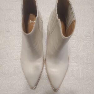 Elegant White Ankle Booties